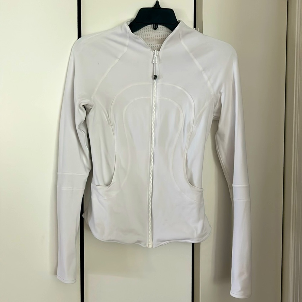 Lululemon reversible align jacket- pure white size 4-